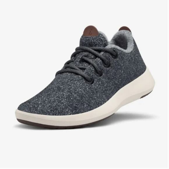 Allbirds Wool Runner Mizzle Sneakers Dark Grey Merino Wool Women's Size 7 - Picture 1 of 10